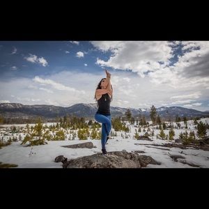 Adidas blue leggings